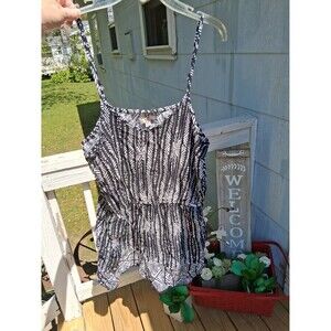 XL Romper Mossimo Supply Co. Black & White Crochet Trim Summer